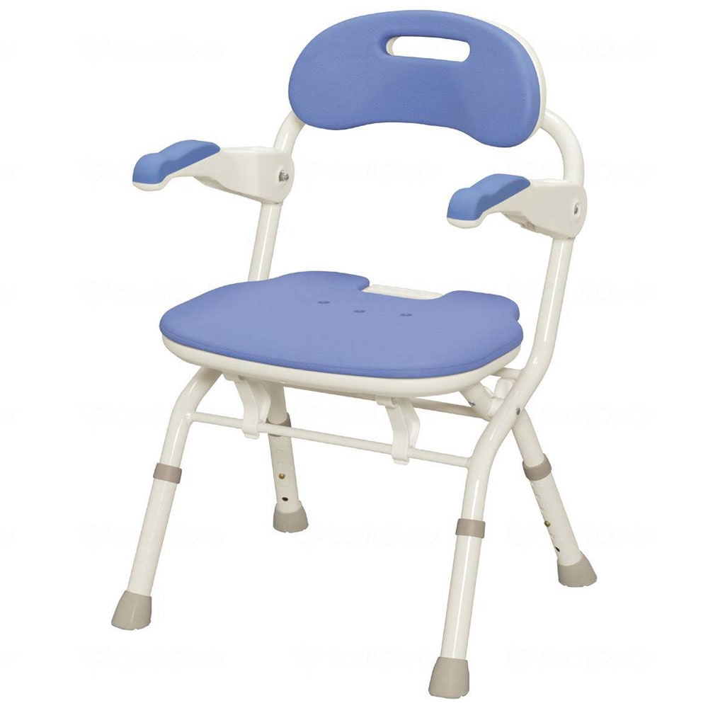 安寿 折りたたみシャワーベンチ FSフィット ブルー ｜ 入浴補助用具