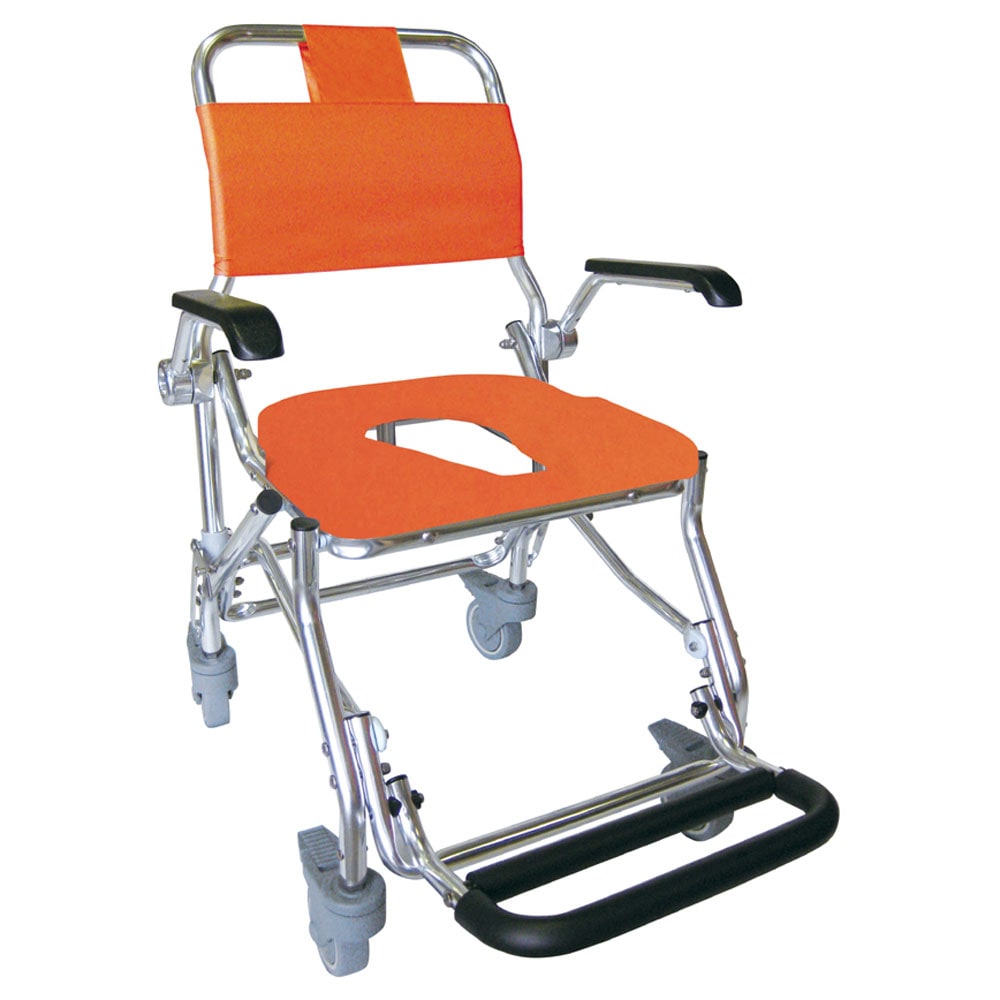 シャワーキャリーLX－II（折りたたみ式・肘掛跳上げ・樹脂製