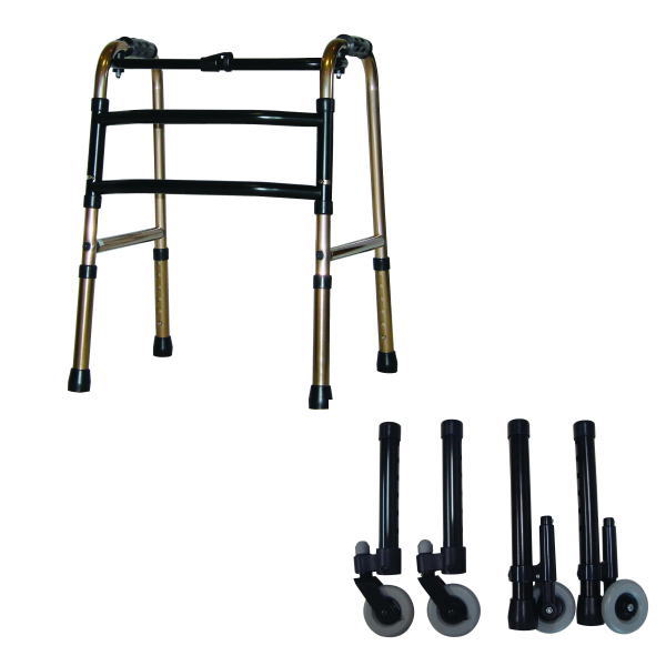 特別送料】【室内専用】折りたたみ式歩行器（コンパクトタイプ） 4輪