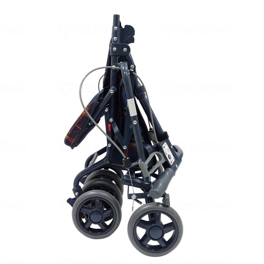 サニーウォーカーSP -小- 格子NB ｜ シルバーカー・歩行器,シルバー