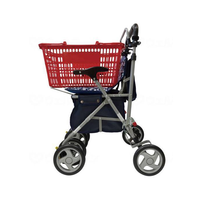 パレード 花柄紺 ｜ シルバーカー・歩行器,シルバーカー(手押し車