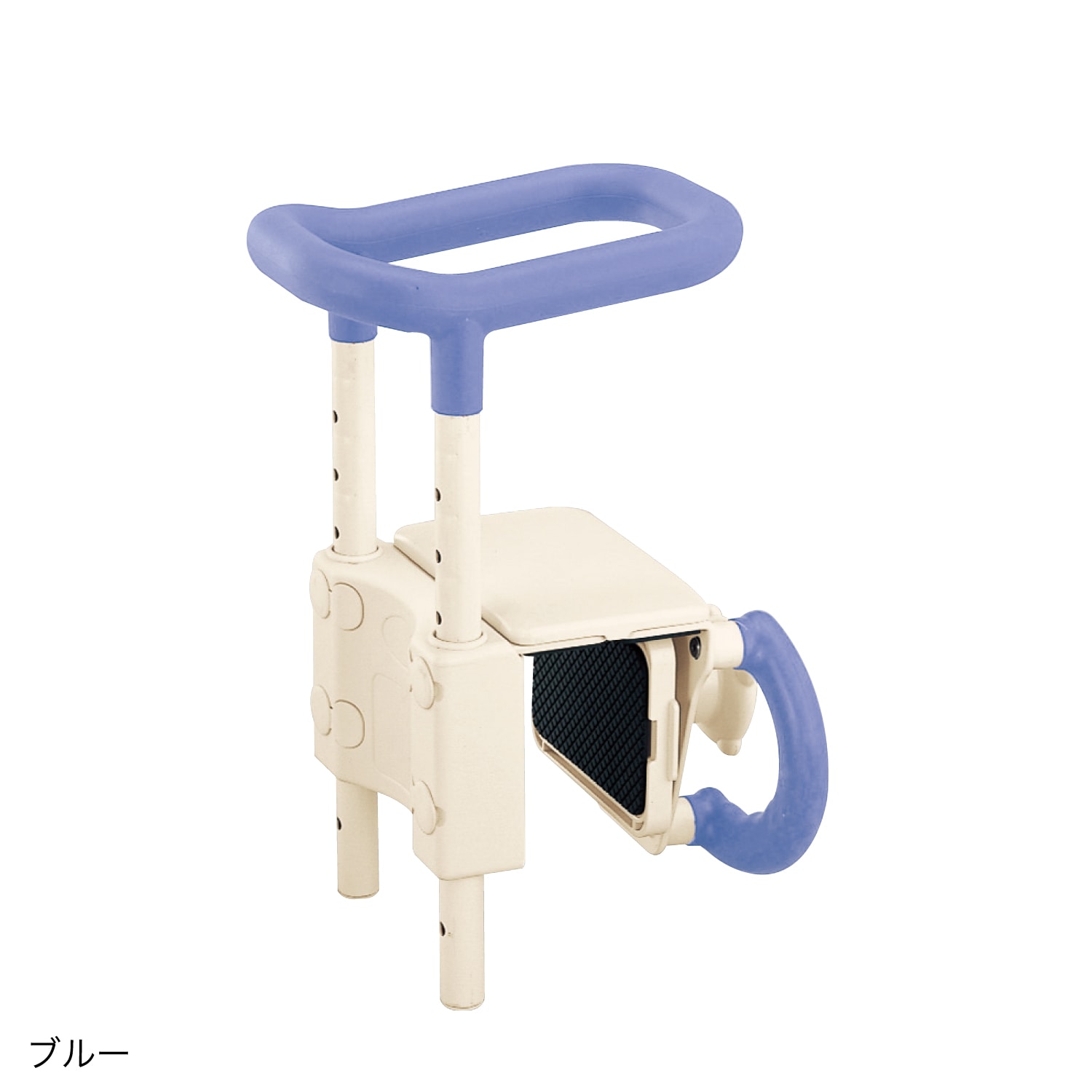 超売れ筋】高さ調節付浴槽手すり UST-130 ブルー ｜ 入浴補助用具