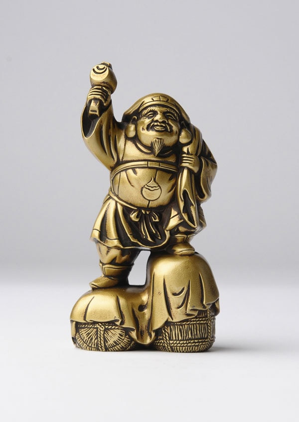 仏像】大黒天 合金製 古美色仕上げ 牧田秀雲原型 | 開運・縁起物