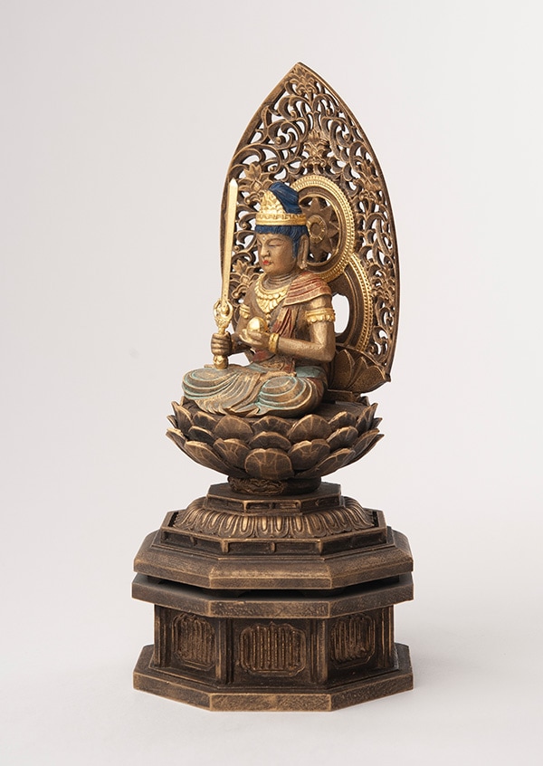 仏像】虚空蔵菩薩 丑・寅年の守護本 尊身丈2寸 古美彩色仕上げ | 干支