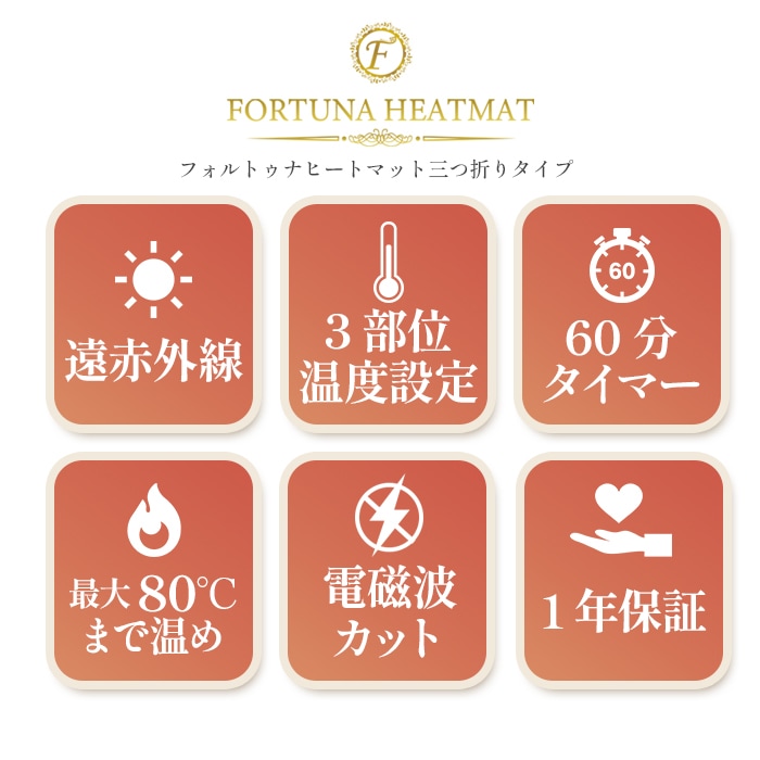 遠赤外線ヒートマット(三つ折りタイプ) - 業務用ヒートマット エステ