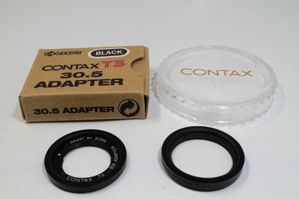 中古 コンタックス T3用30.5アダプターブラック + Pフィルター30.5mm