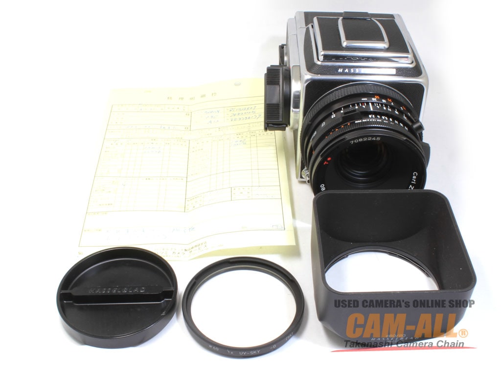 中古 ハッセルブラッド 500CM + CF80mm F2.8 + A-12 II型付き 程度：A