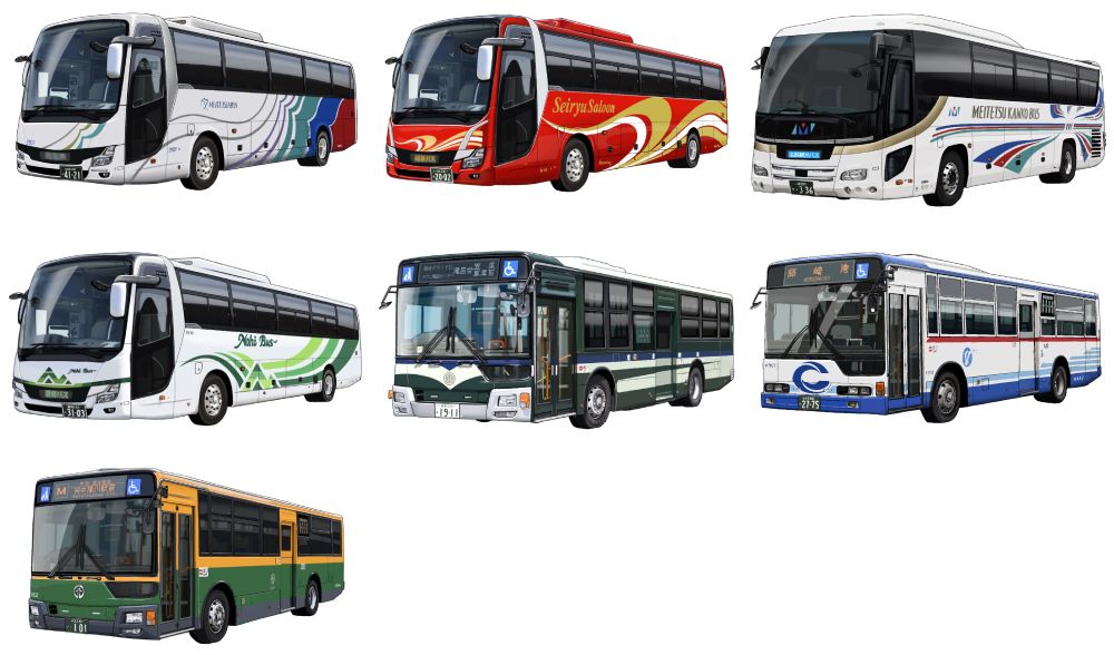 ザ・バスコレクション ◇名鉄グループバスホールディングス7社セット