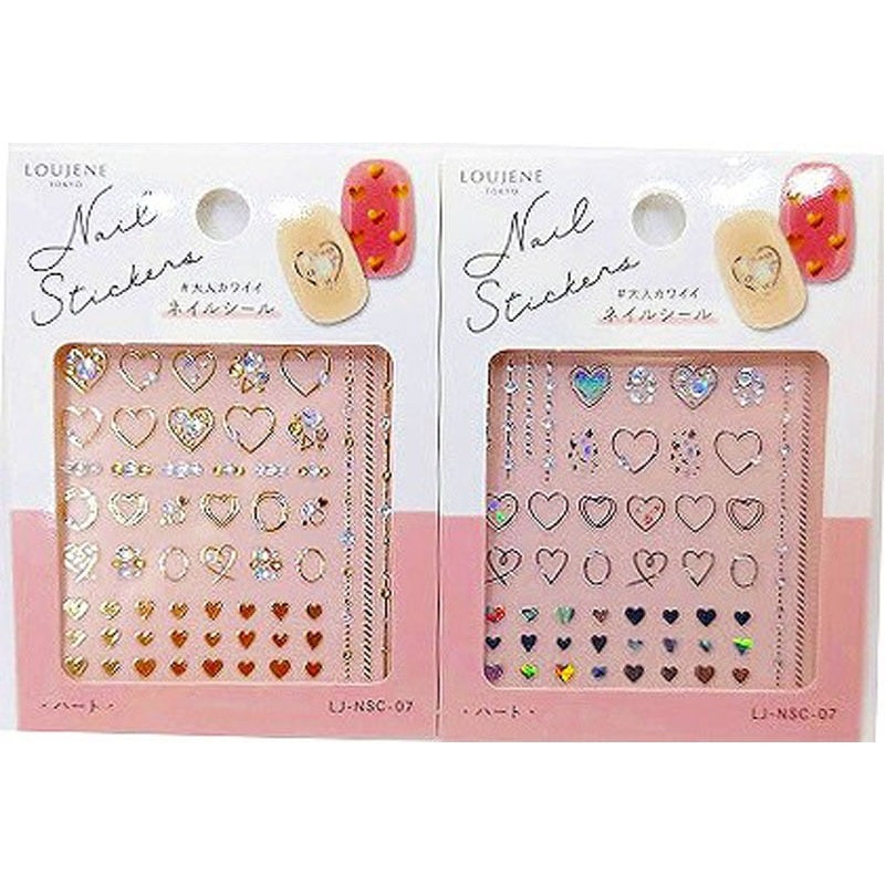 LJネイルシールC07ハート【公式】≪1個からお届け≫Can☆Do