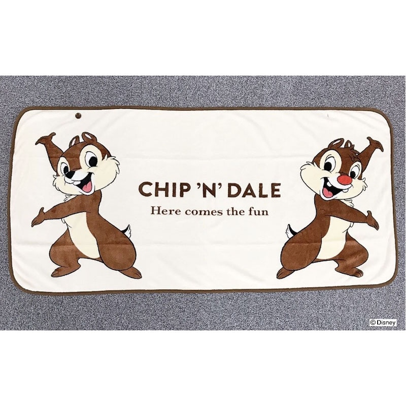 数量限定】ディズニー／チップ＆デール 肩掛けブランケット【公式