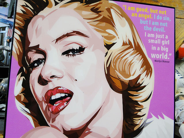 1984年 エンツォフェラーリ マリリンモンロー フェラーリ308 ポスター