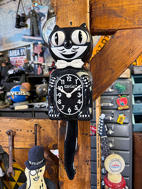 キット キャット クロック MADE IN U.S.A. キョロキョロと目玉が動く