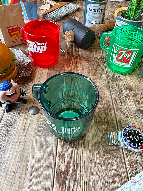 7UP セブンアップ スタッキングマグ （ジョージアグリーンクリア