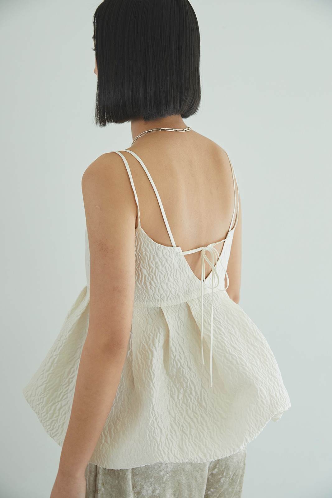 ジャカードペプラムバルーンキャミソール/CAVEZA ROSSO/カベサロッソ