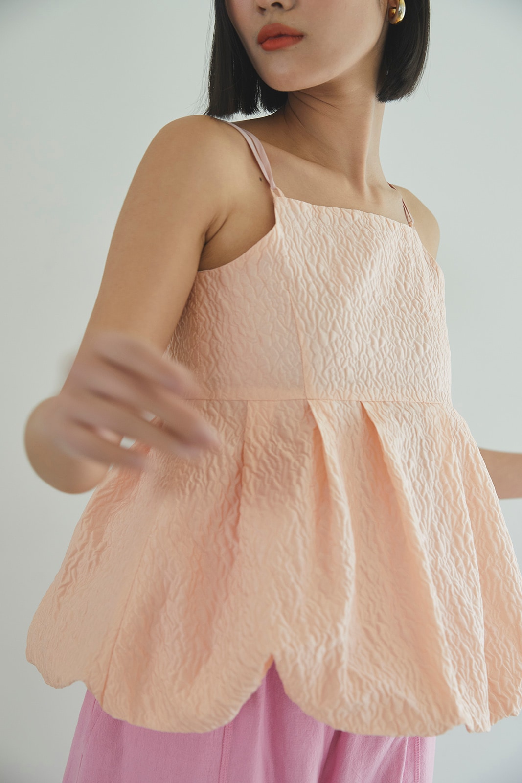 ジャカードペプラムバルーンキャミソール/CAVEZA ROSSO/カベサロッソ