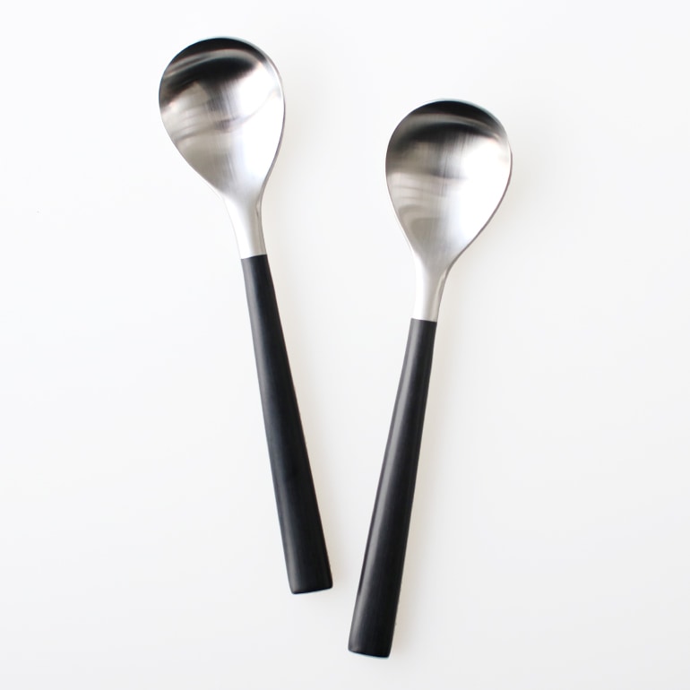 柳宗理 ヤナギ ソウリ｜黒柄カトラリー デザートスプーン 通販｜DUPON35