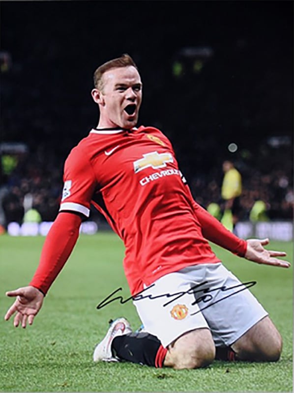 ウェイン・ルーニー 直筆サイン入りフォト マンチェスター