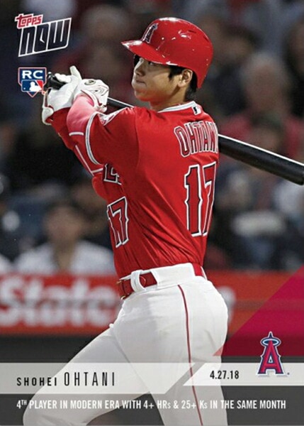 大谷翔平 #136 MLB月間4HR&25K以上達成記念 カード 4th Player In
