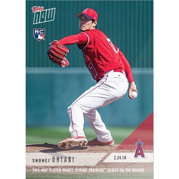 大谷翔平 2018 Topps Now 02/24/2018 Spring Training Debut