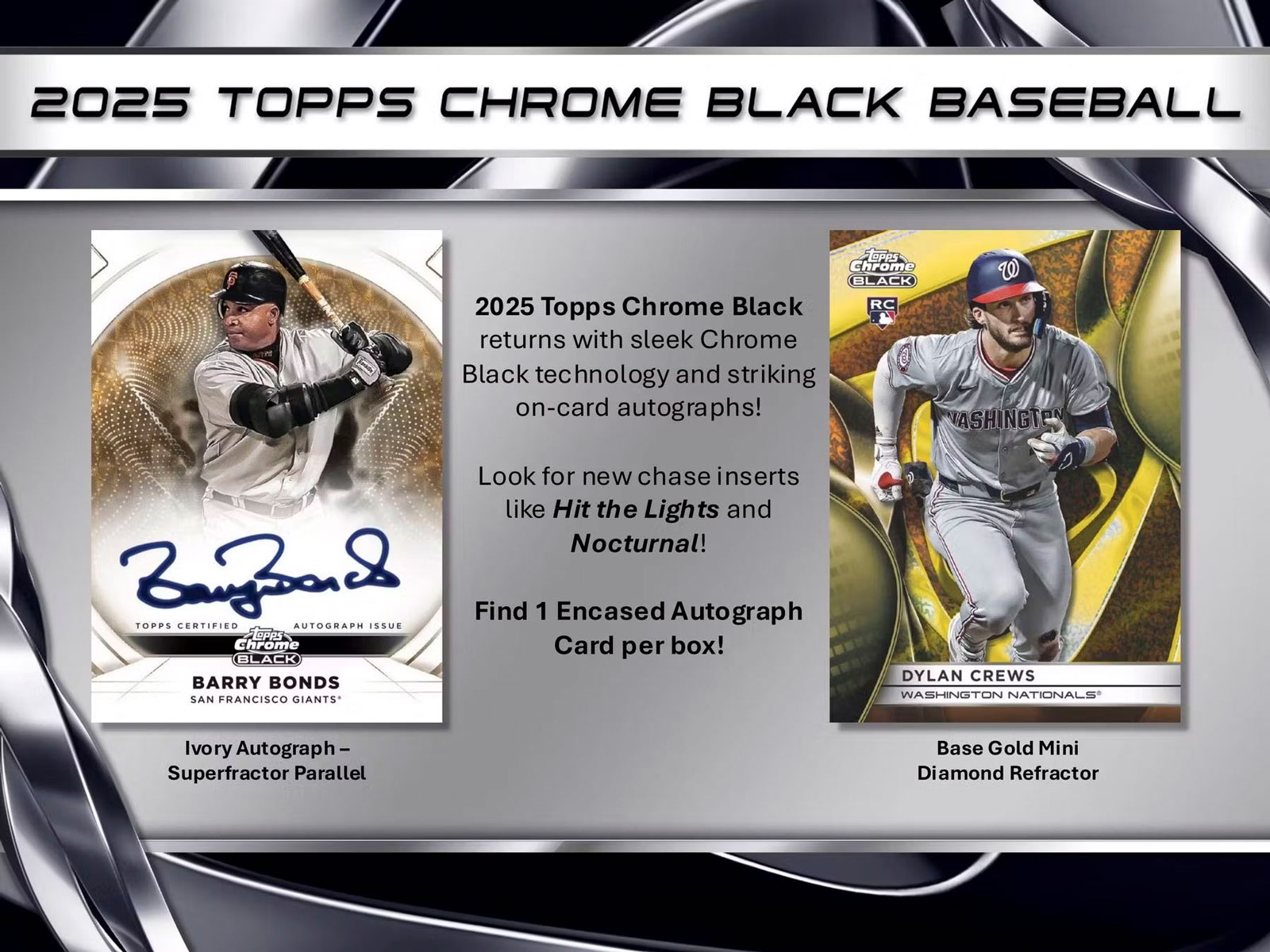 MLB 2025 Topps Chrome Black Baseball Box 5/1入荷！！ 大谷選手