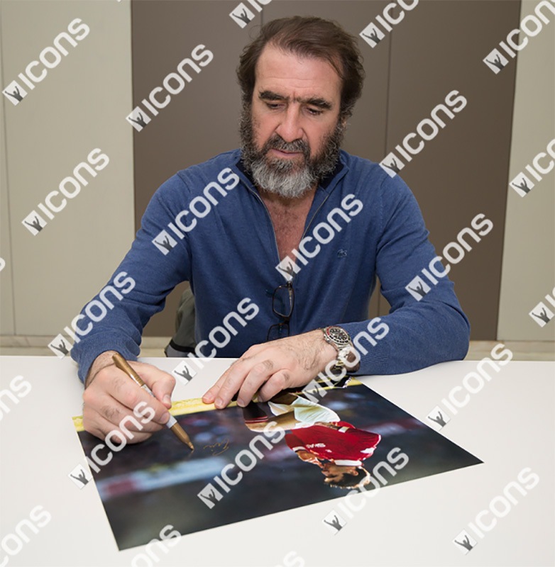 エリック・カントナ 直筆サイン入りフォト マンチェスター