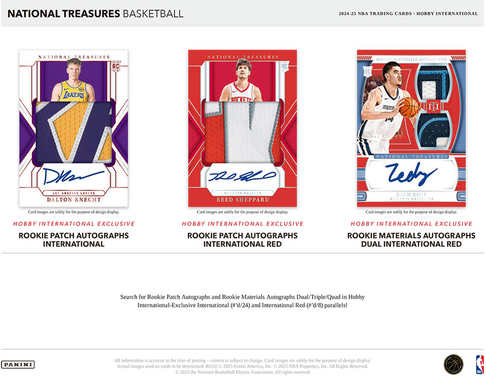 NBA 2024-25 Panini National Treasures Basketball Hobby