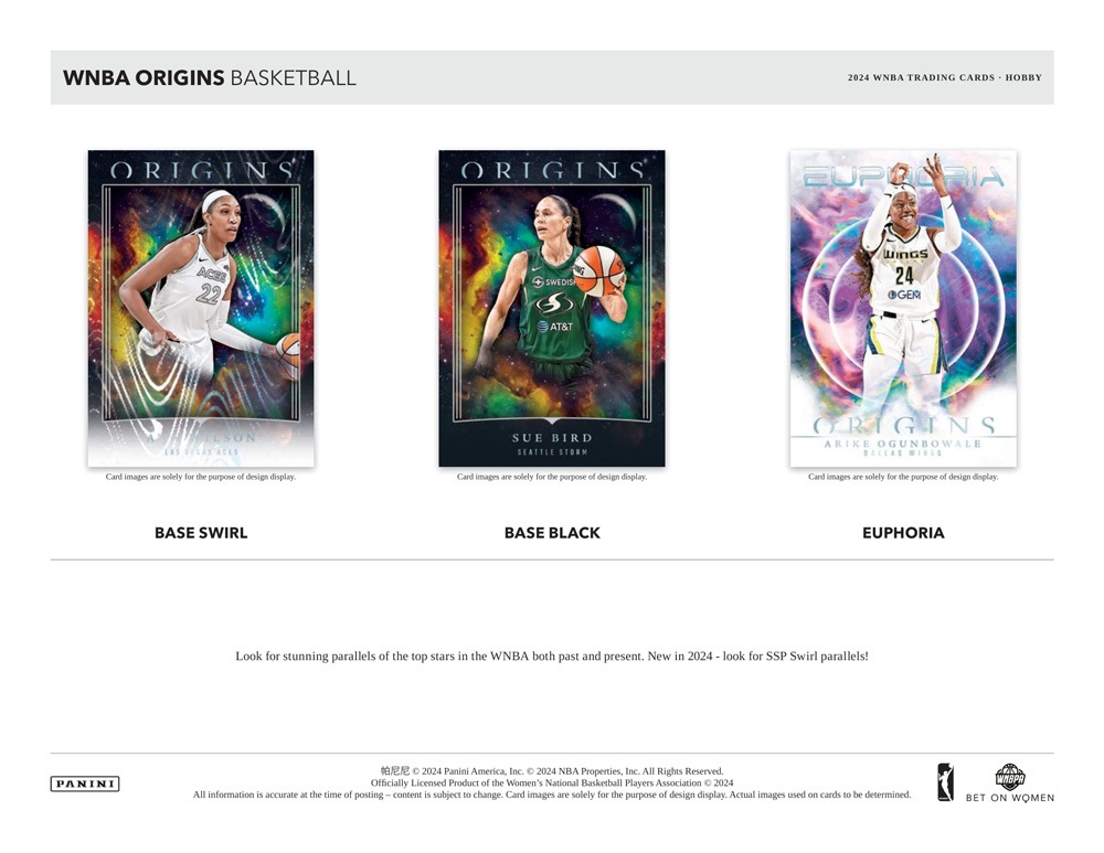 2024 WNBA Panini Origins Basketball Hobby Box 10/17入荷！！Caitlin