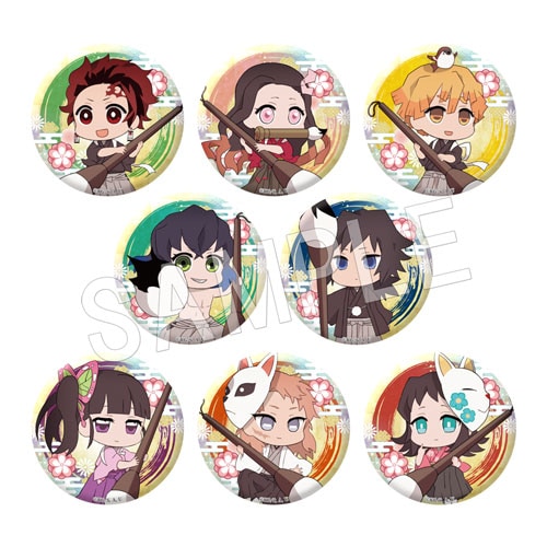 鬼滅の刃 トレーディング缶バッジ 書初めver. Type-A(pcs) | か行,鬼滅