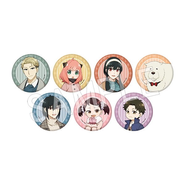 予約】SPY×FAMILY トレーディングマット缶バッジ 冬のおでかけver