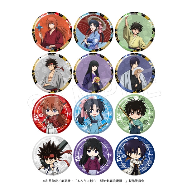 予約】るろうに剣心 －明治剣客浪漫譚－ トレーディング缶バッジ(pcs