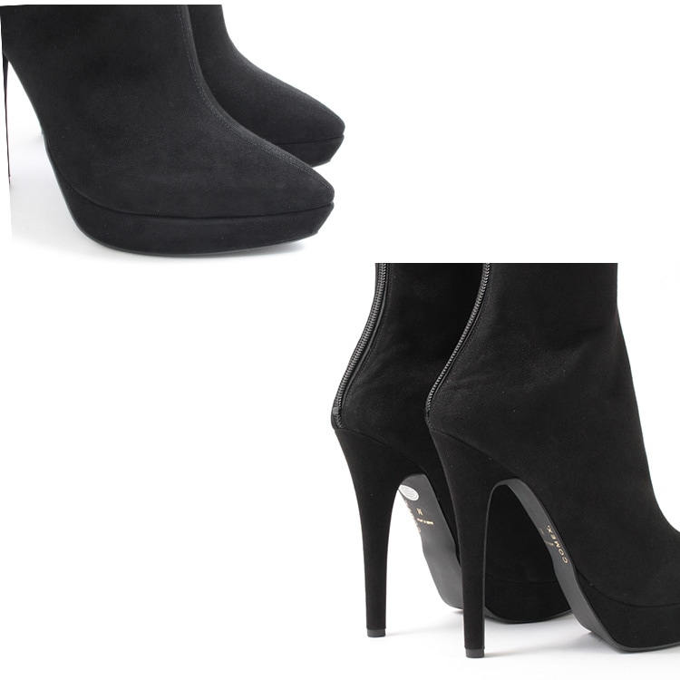 ブーツ コメックス ロングブーツ ハイヒール 13cm ポインテッドトゥ