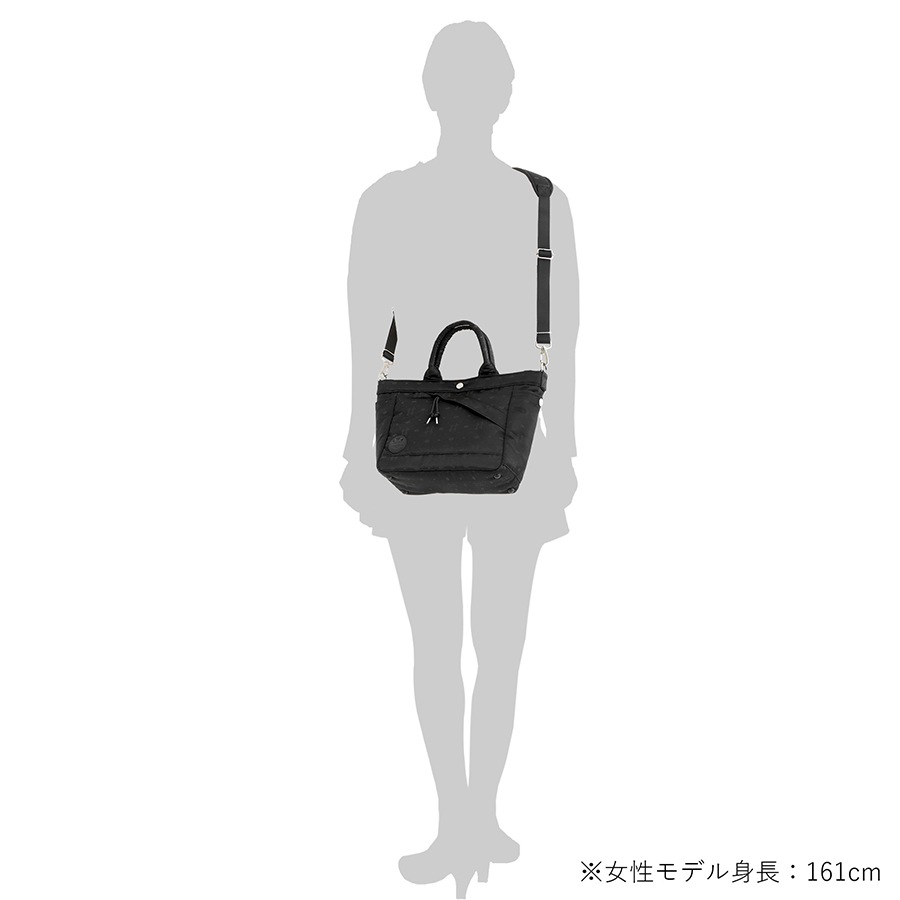 POTR モノグラム 2WAYトートバッグ 998-05482 （カラー：ブラック