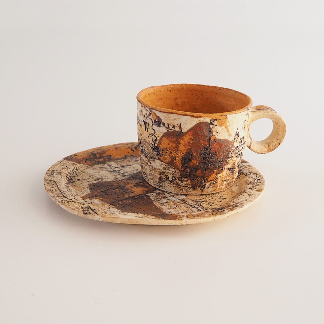 memollage/デミタスカップ/マスタード | 陶工房 Ron | 糸島くらし×ここ