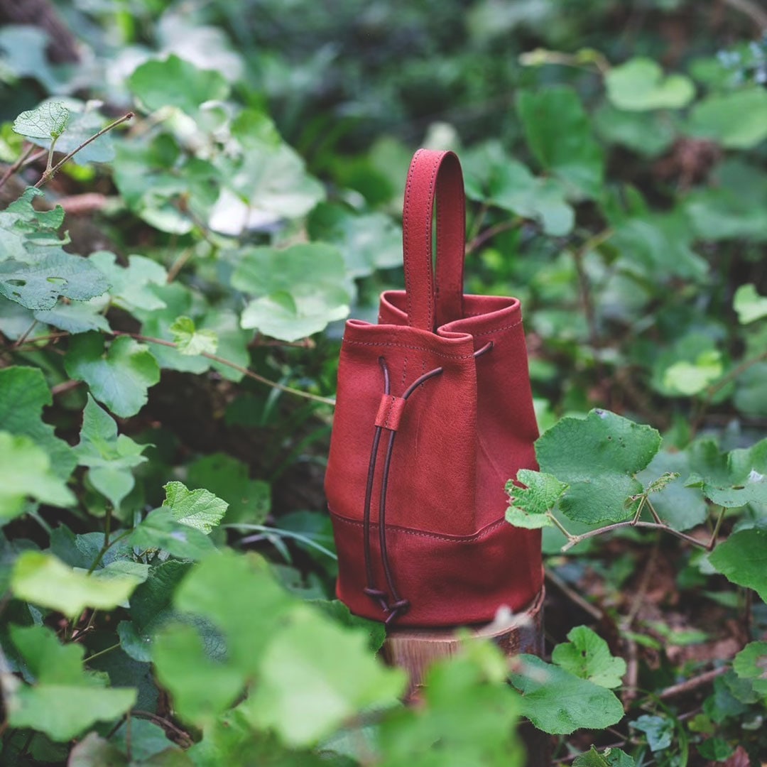 バケツバッグ/鹿革【一点もの】 | SCATOLA | 糸島くらし×ここのき 公式