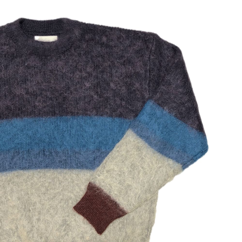 YOKE(ヨーク) MOHAIR BORDER CREWNECK SWEATER - COLDBECK ONLINE