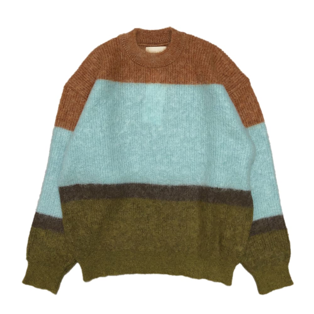 YOKE(ヨーク) MOHAIR BORDER CREWNECK SWEATER - COLDBECK ONLINE