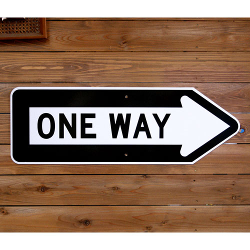 アメリカの工場直輸入の道路標識！アメリカの道路標識 「ONE WAY