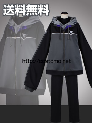 送料無料】 とうらぶ風 グレー×紫×黒 大慶【内番】