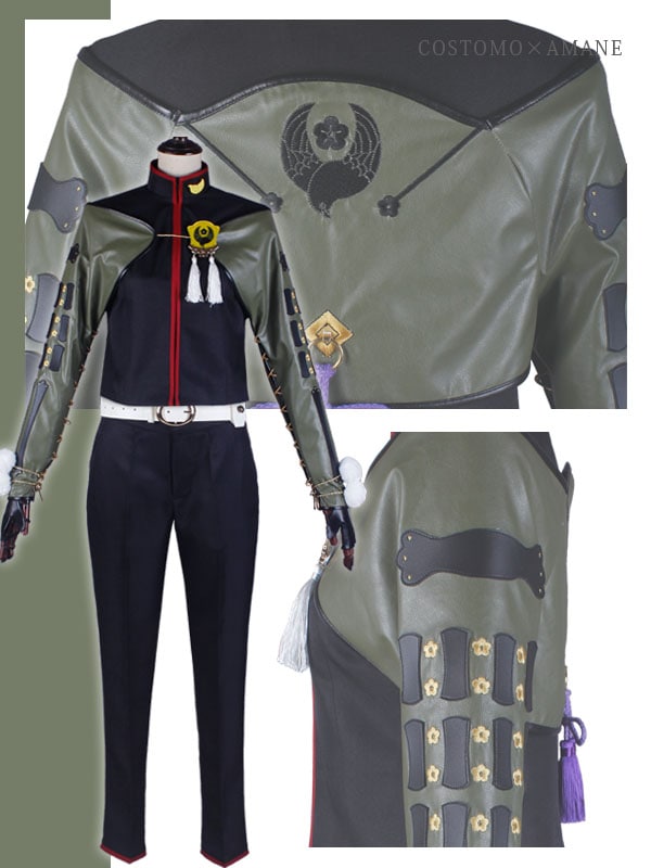 送料無料】とうらぶ風 黒×鶯色 鶯丸