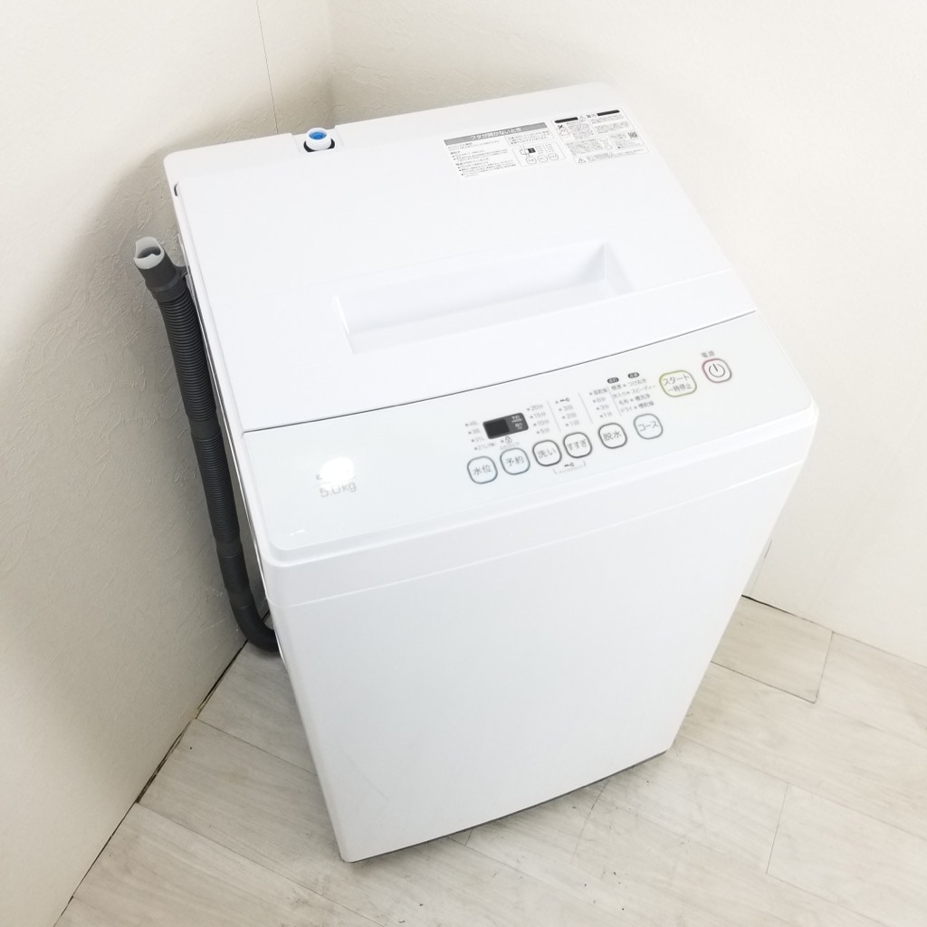 中古 5.0kg 全自動洗濯機 エルソニック ELSONIC ノジマ 2019年～2020年