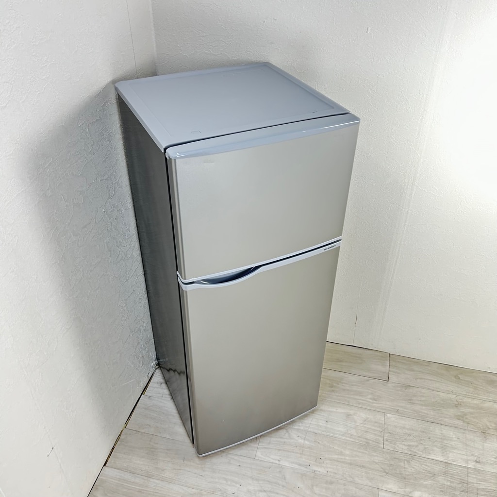 中古 128L 2ドア冷蔵庫 シャープ SJ-H13E-S 2019年製 シルバー