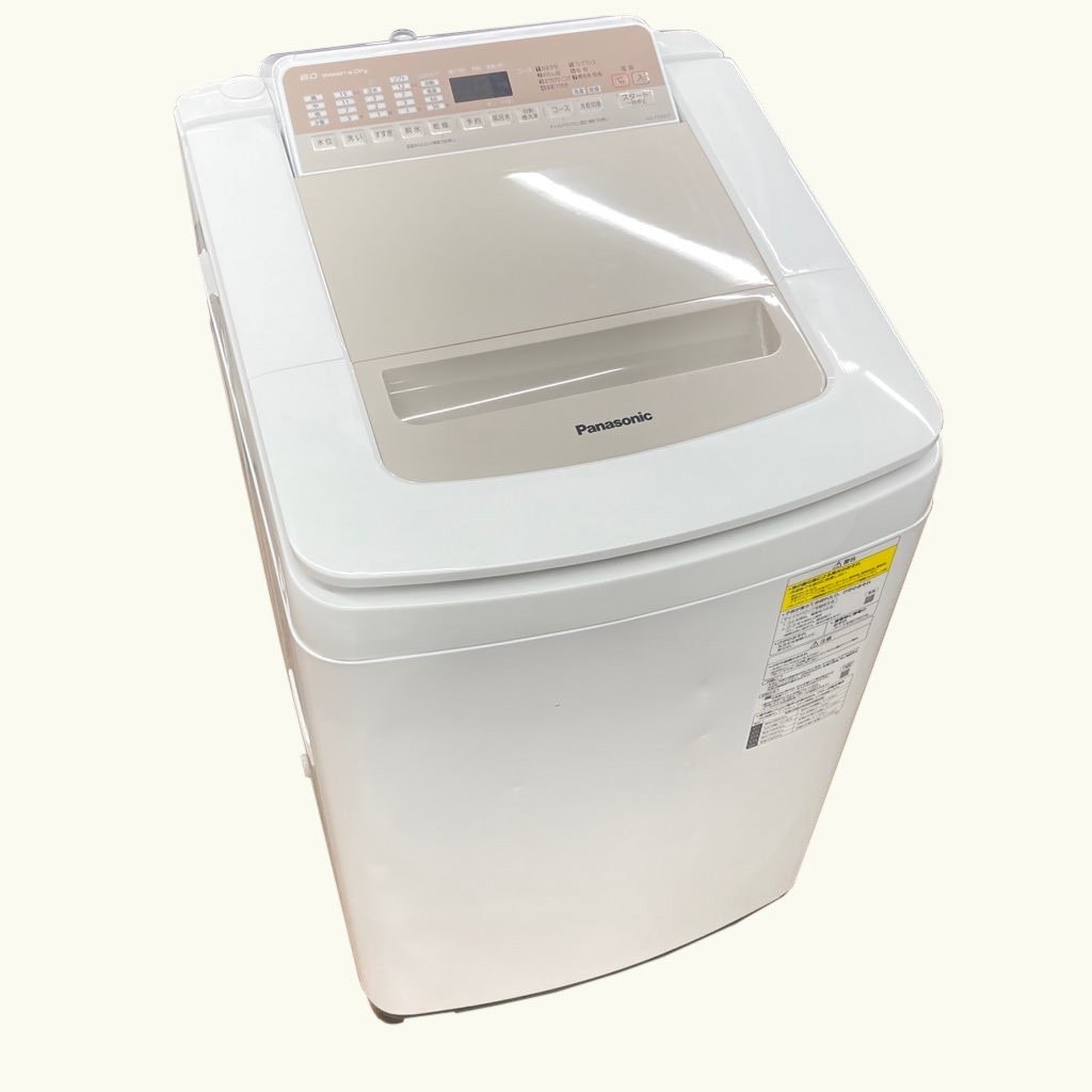 中古 タテ型洗濯乾燥機 パナソニック NA-FD80H7 洗濯8.0kg 乾燥4.5kg