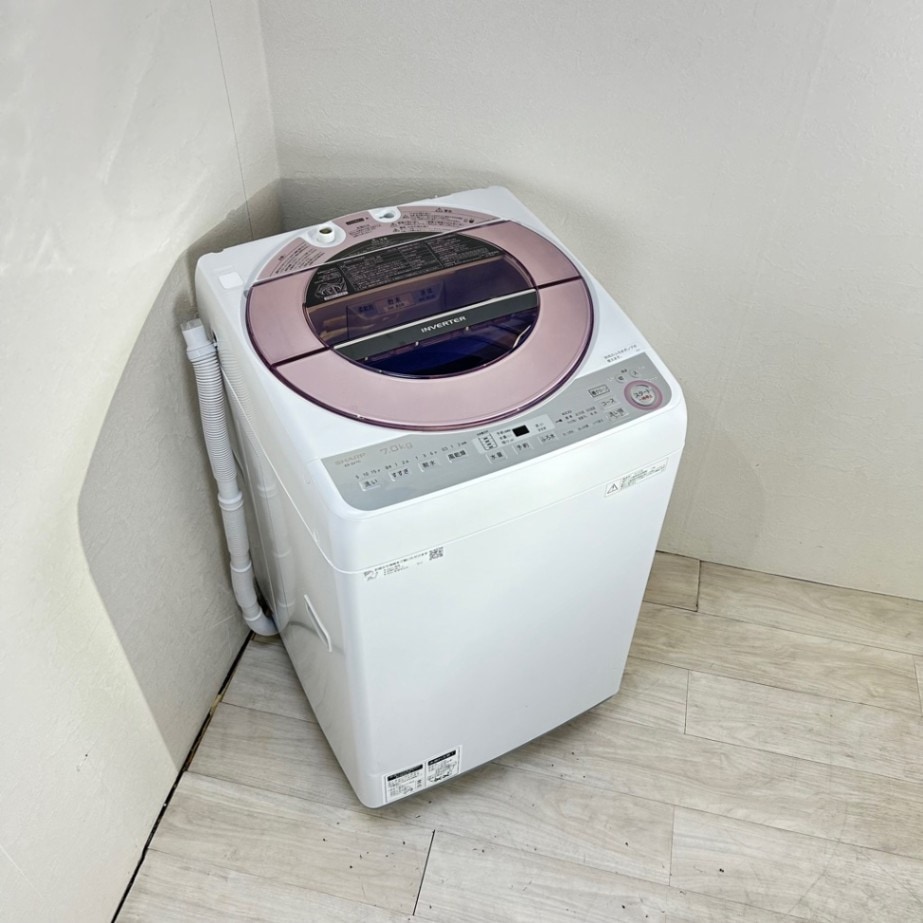 53Y SHARP 大型洗濯機 容量7.0kg 一人暮らし インバーター機能搭載全