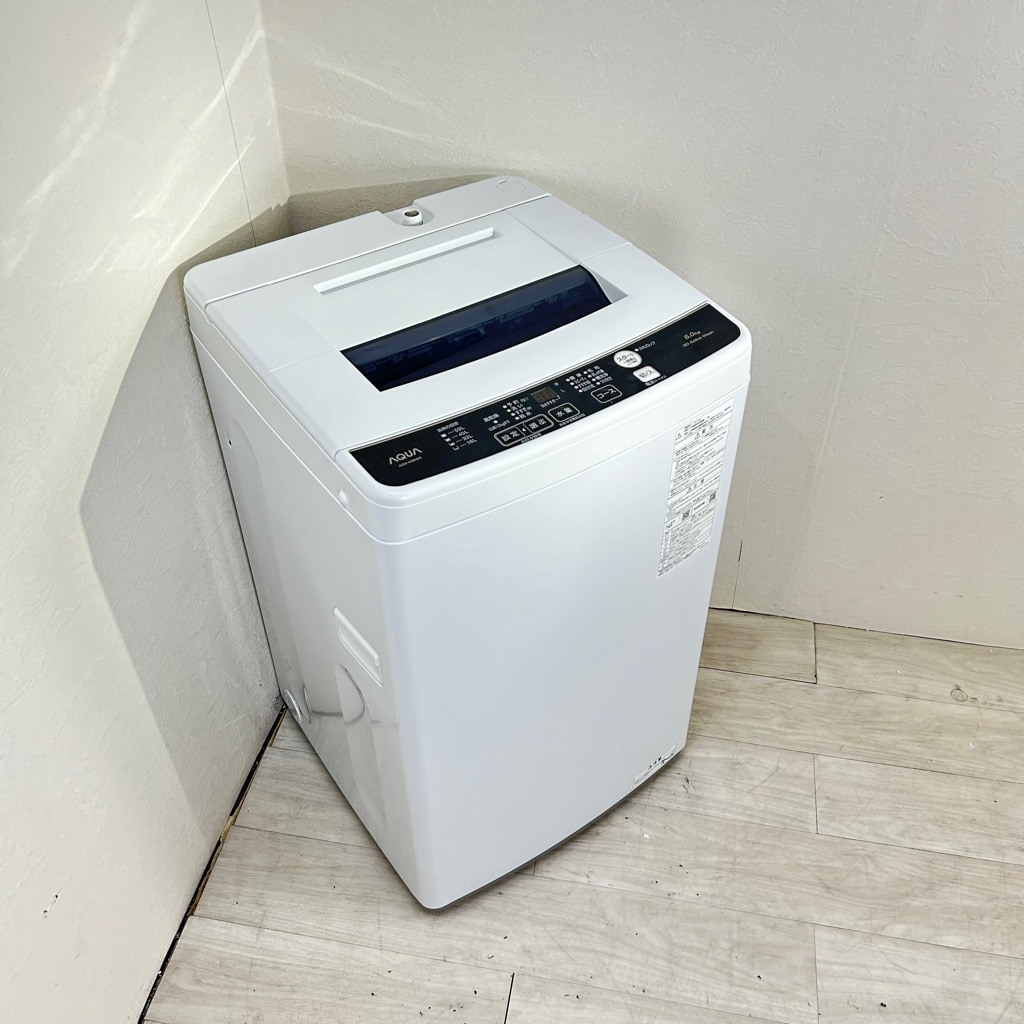 中古 洗濯機 ハイアールアクア 6.0kg 槽洗浄機能 AQW-KS6N 2023年製 6
