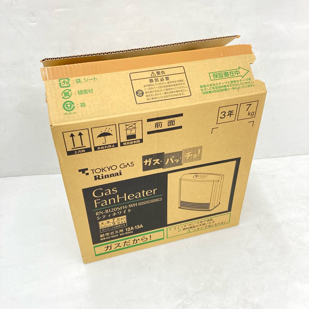 中古未使用 リンナイ ガスファンヒーター RC-K2403E-1 2010年製 木造7