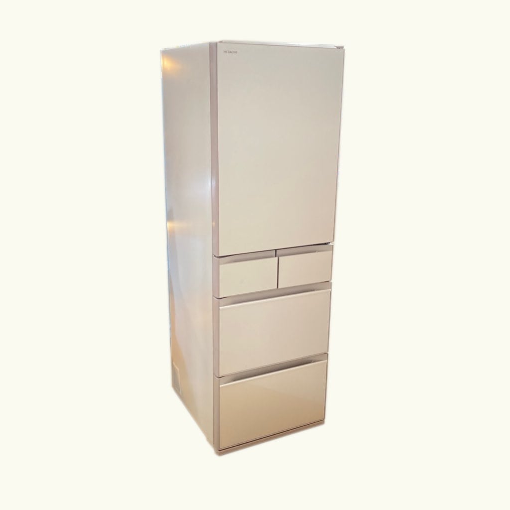 中古近郊自社便可 日立 470L 5ドア冷蔵庫 R-HWS47R-XN 2022年製 高年式