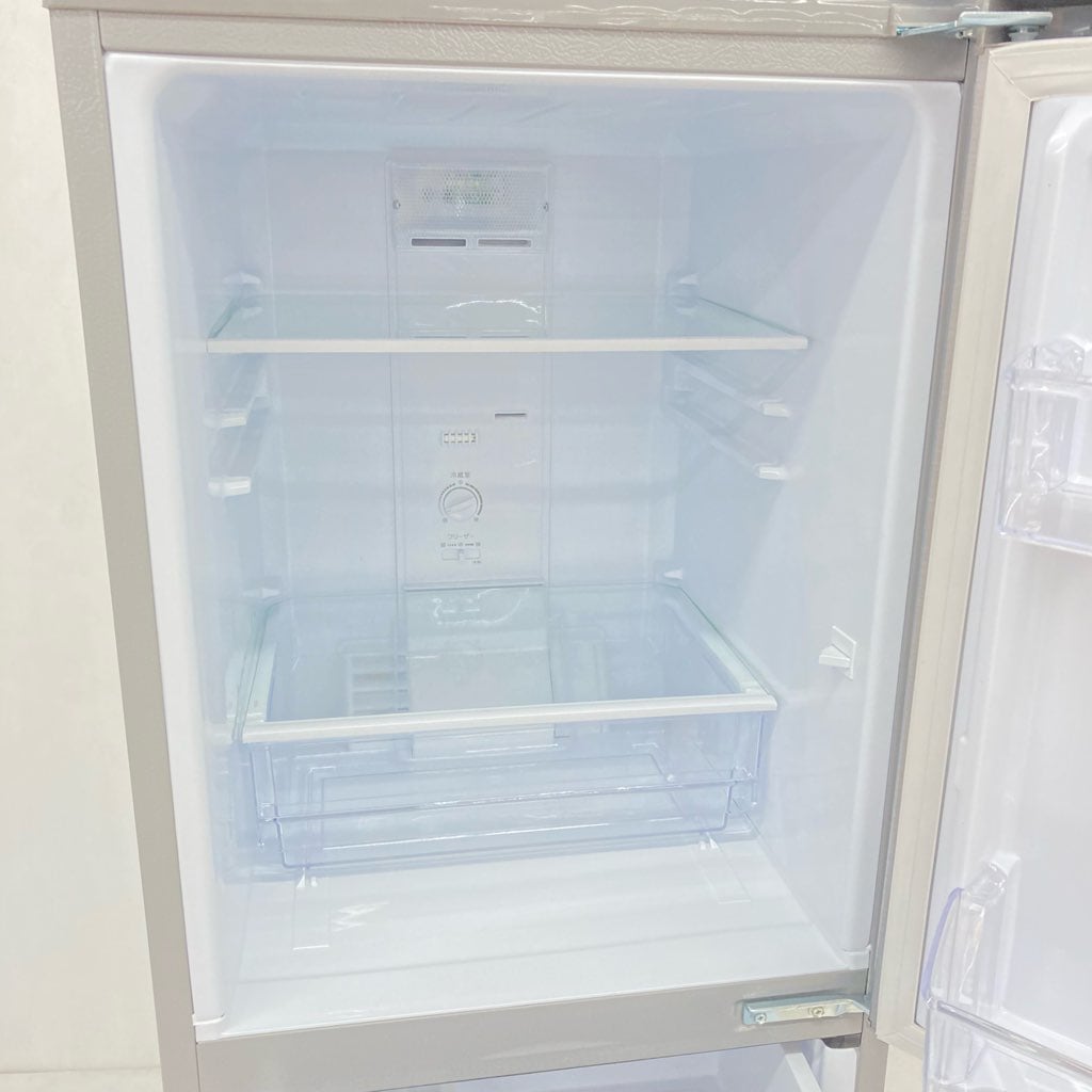 中古 126L スタイリッシュ 2ドア冷蔵庫 アクア 2022年製 自動霜取り