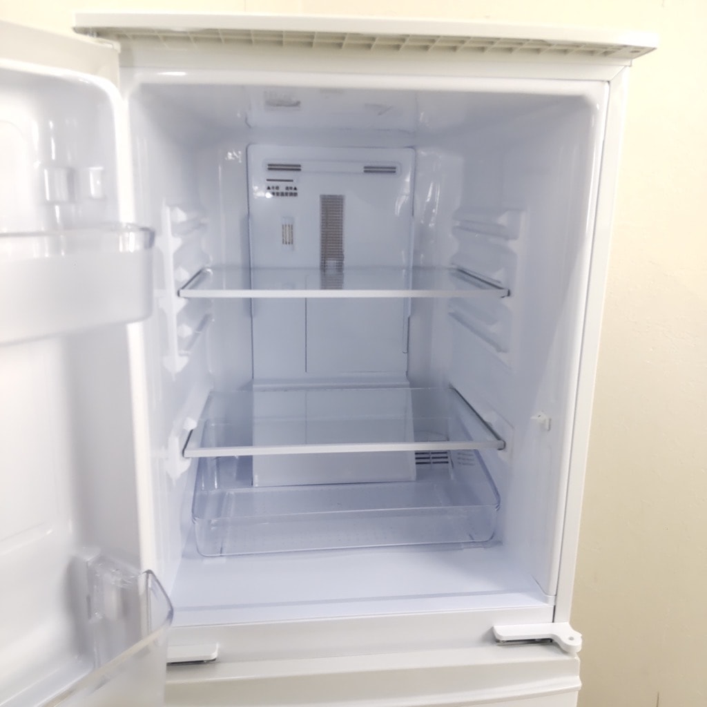 SHARP 137L 冷凍冷蔵庫 SJ-D14C-W 2017年製 中古