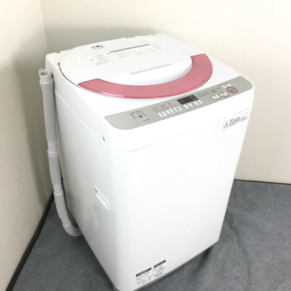 ☆美品中古☆シャープ 6kg 洗濯機【ES-GE60N-P】
