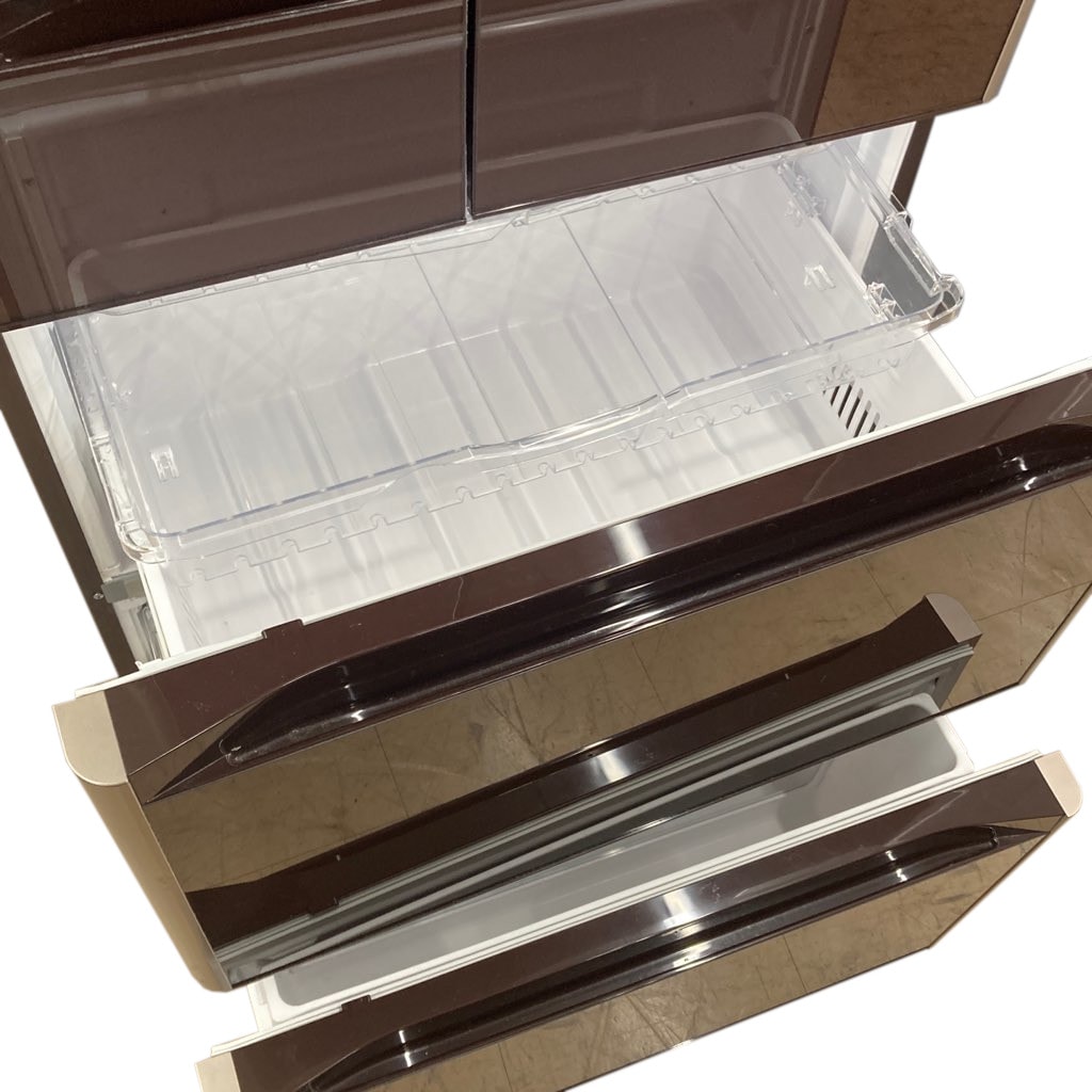 中古近郊自社便可 送料格安 475L日立 6ドア冷蔵庫 R-G4800F-XT 2016年